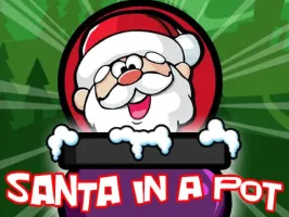 Santa In a Pot