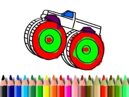 BTS Monster Truck Coloring