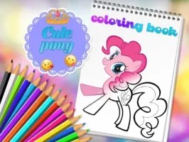 Cute Pony Coloring Book