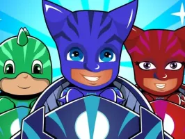 Pj masks kids Car Racing 3d