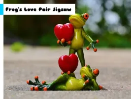 Frog's Love Pair Jigsaw