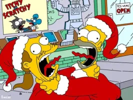 Simpsons Christmas Jigsaw Puzzle