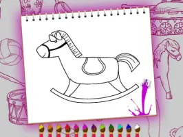 Coloring Book: Toy Shop