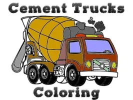 Cement Trucks Coloring