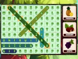 Word Search Fruits