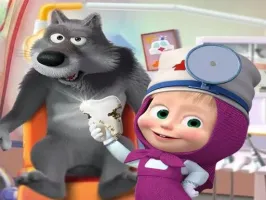 Masha and the Bear- Free Dentist Hospital Surgery