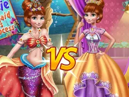 Anna Mermaid Vs Princess