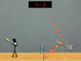 Stick Figure Badminton 3