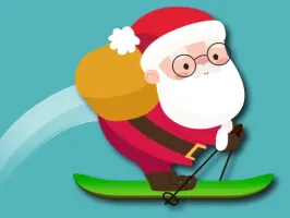 Avalanche Santa Ski Xmas