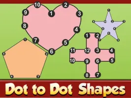 Dot to Dot Shapes Kids Education