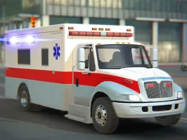 City Ambulance Car Driving